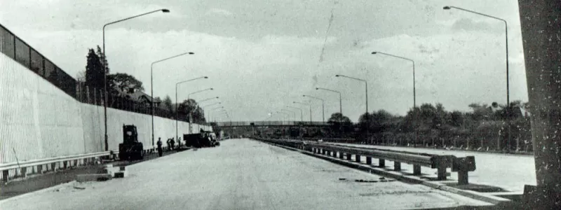 The M1 at Hendon, photographed in 1967, shortly before opening. Click to enlarge