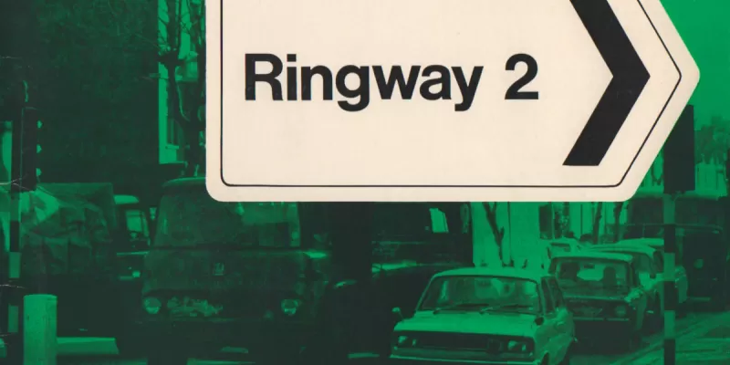 Cover of a 1969 booklet published by the GLC to promote Ringway 2's southern section. Click to enlarge