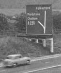 Anderson Committee signage on the A20(M). Click to enlarge