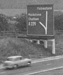 Anderson Committee signage on the A20(M). Click to enlarge