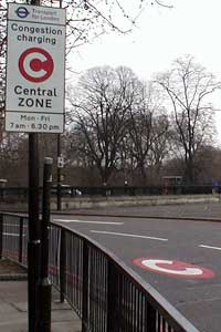 Congestion Charge sign