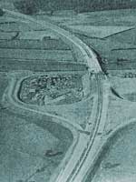 Samlesbury Interchange from the air. Click to enlarge