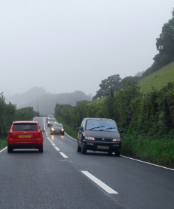 Bouncing along the edges of the Towy valley. Click to enlarge