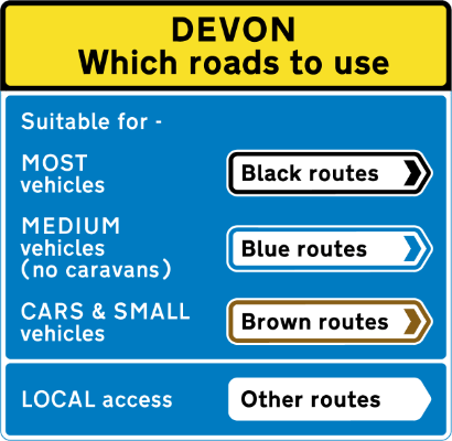 A reproduction of the signs once seen across Devon to explain the system. Click to enlarge