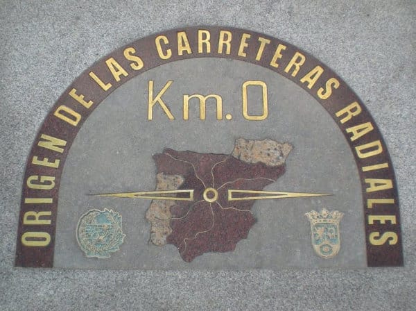 The centre of the Spanish road system in Madrid. Pulsa por agrandar (click to enlarge)