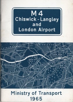 Front cover of the opening booklet for the M4 between Chiswick and Langley