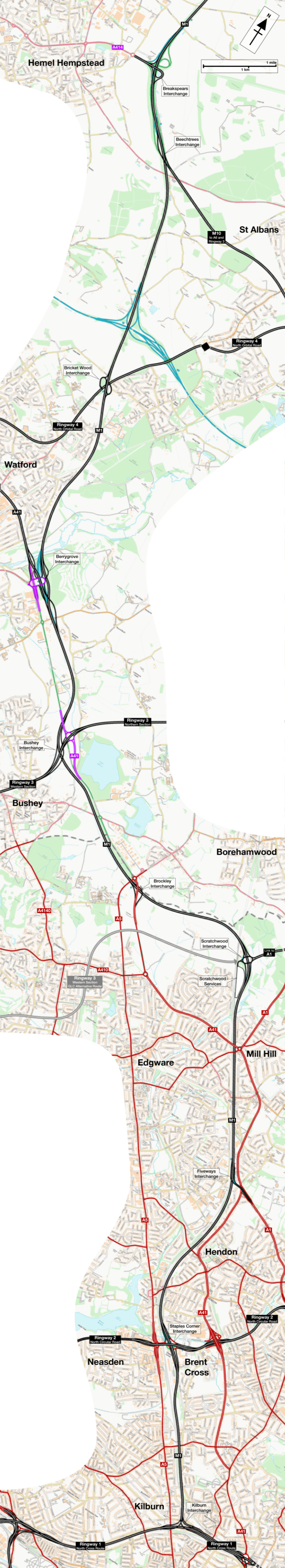 Map of M1