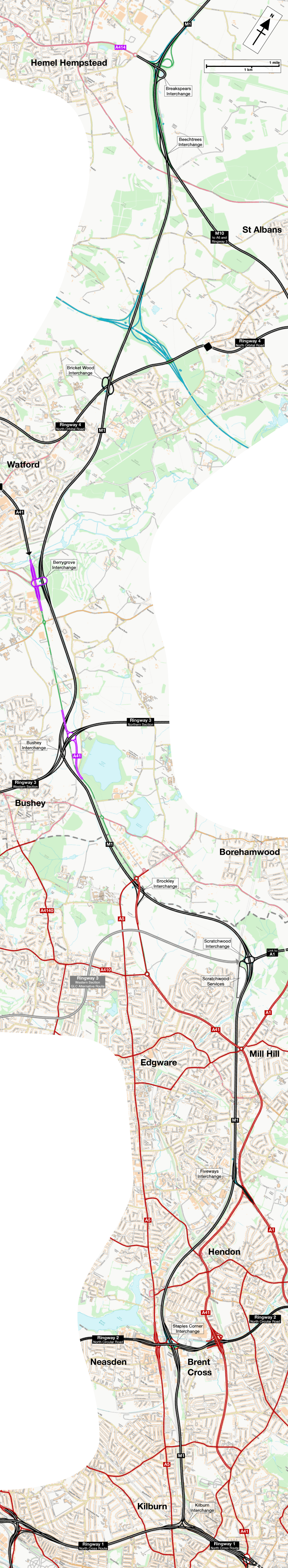 Map of M1