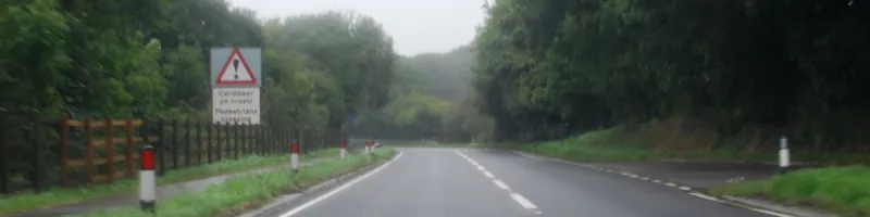 Between Haverfordwest and Fishguard, the Pembrokeshire rain is not conducive to photography. Click to enlarge