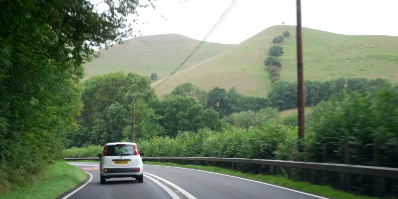 Winding through the Brecon Beacons National Park, this length of the A40 is never less than interesting. Click to enlarge