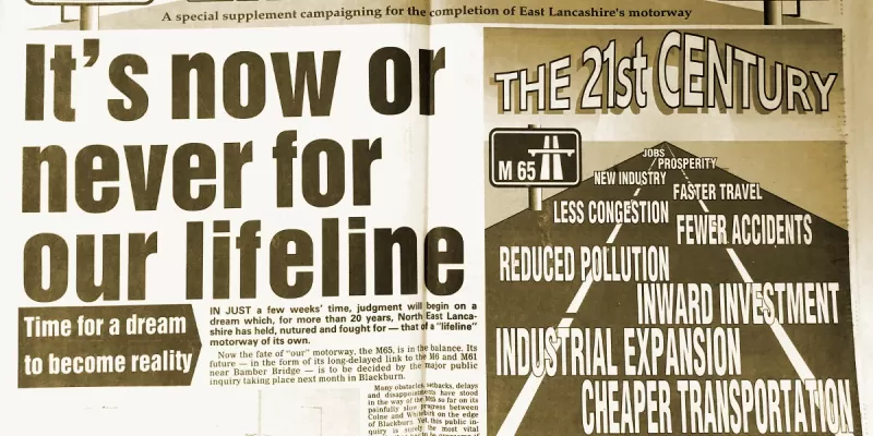 The Lancashire Evening Telegraph's "Lifeline 65" supplement. Click to enlarge