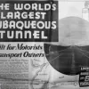 Local companies were keen to advertise in the Liverpool Daily Post supplement, and it is sometimes difficult to work out what they are trying to sell you. This one is fairly typical, discussing the tunnel more than whatever company placed it.   It proudly proclaims the "world's largest subaqueous tunnel", and opens with the bold statement that "the conquest of the River Mersey is now an accomplished fact", heralding a travel time of 6½ minutes.
