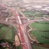 M61 interchange, view west