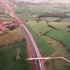 Hill House Farm overbridge, view west