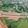 M6/A6 interchange culvert works, view west