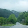 No, don't worry. We're definitely still in Wales. The fog and rain are lifting again and the wooded hills are looking damp but quite fetching.