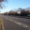 Most traffic goes straight ahead to merge with the three-lane A4 — the acceleration lane is generously long but not quite wide enough to accommodate a car. Quite scary!