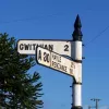 Here's a fingerpost basking in the Cornish sunshine.  Photo by Colin Price