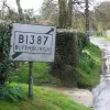 A very fine old sign points the way to Blythburgh here on the B1387.  Photo by Bob Pucknell