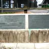 Facing the photo above, on the other side of Warrington Road, are these, which I hadn't expected to find. They commemorate the opening of the viaducts — though both date from the opening of the new Viaduct, as both mention the Highways Agency, and the left hand one mentions the widening works.