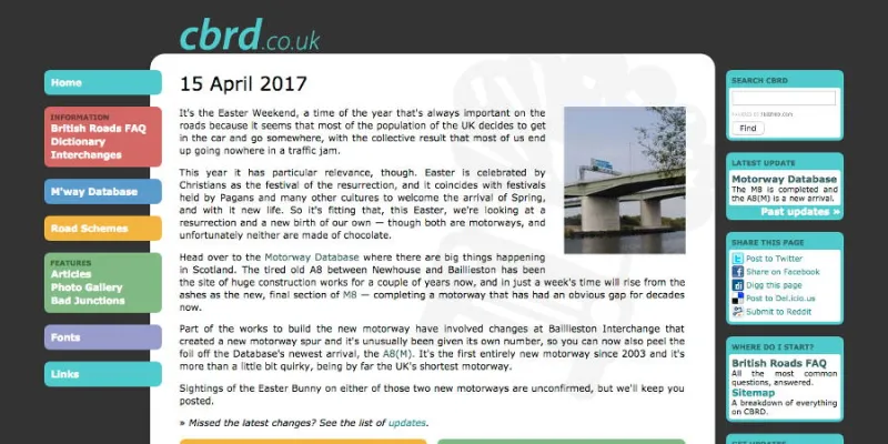 The 2010 redesign introduced lots of bright colours, with each part of the site colour coded, a look that lasted for the last seven years.