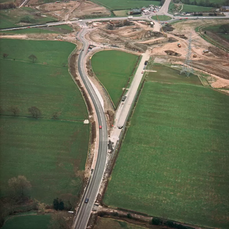Riley Green interchange, view south east
