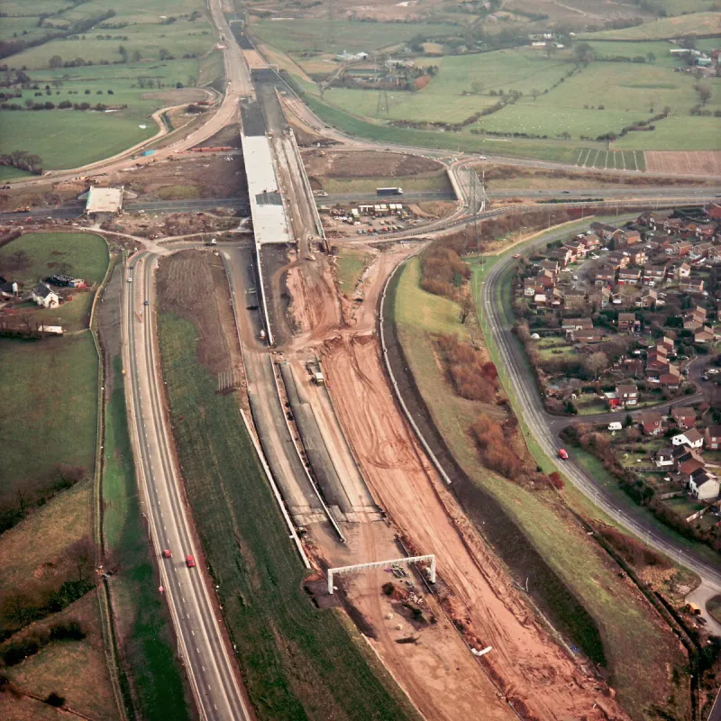 Walton Summit Motorway, looking east